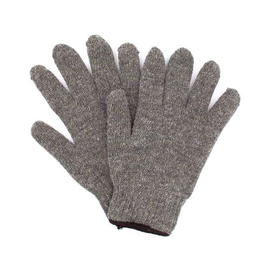 Перчатки ЗИМА  утепленные черные  белые х/б 5-ти нитка