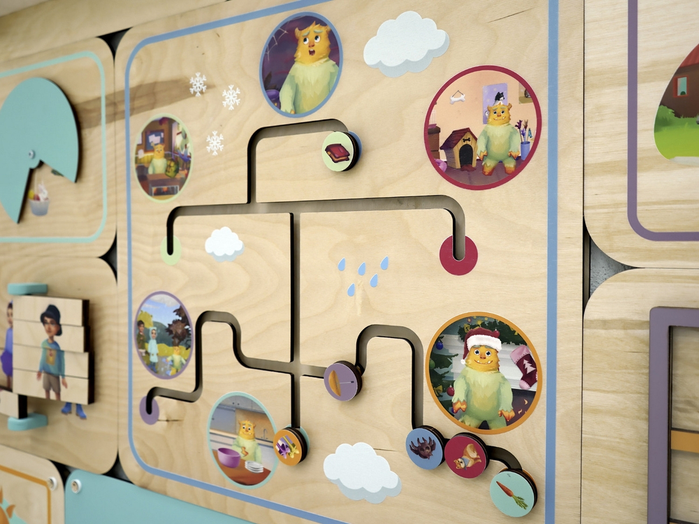 Дидактическая настенная панель для кабинета Английского языка English Buddy