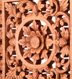 Decor and Gift 17-129 Панно резное «Цветы» (суар, о.Бали)