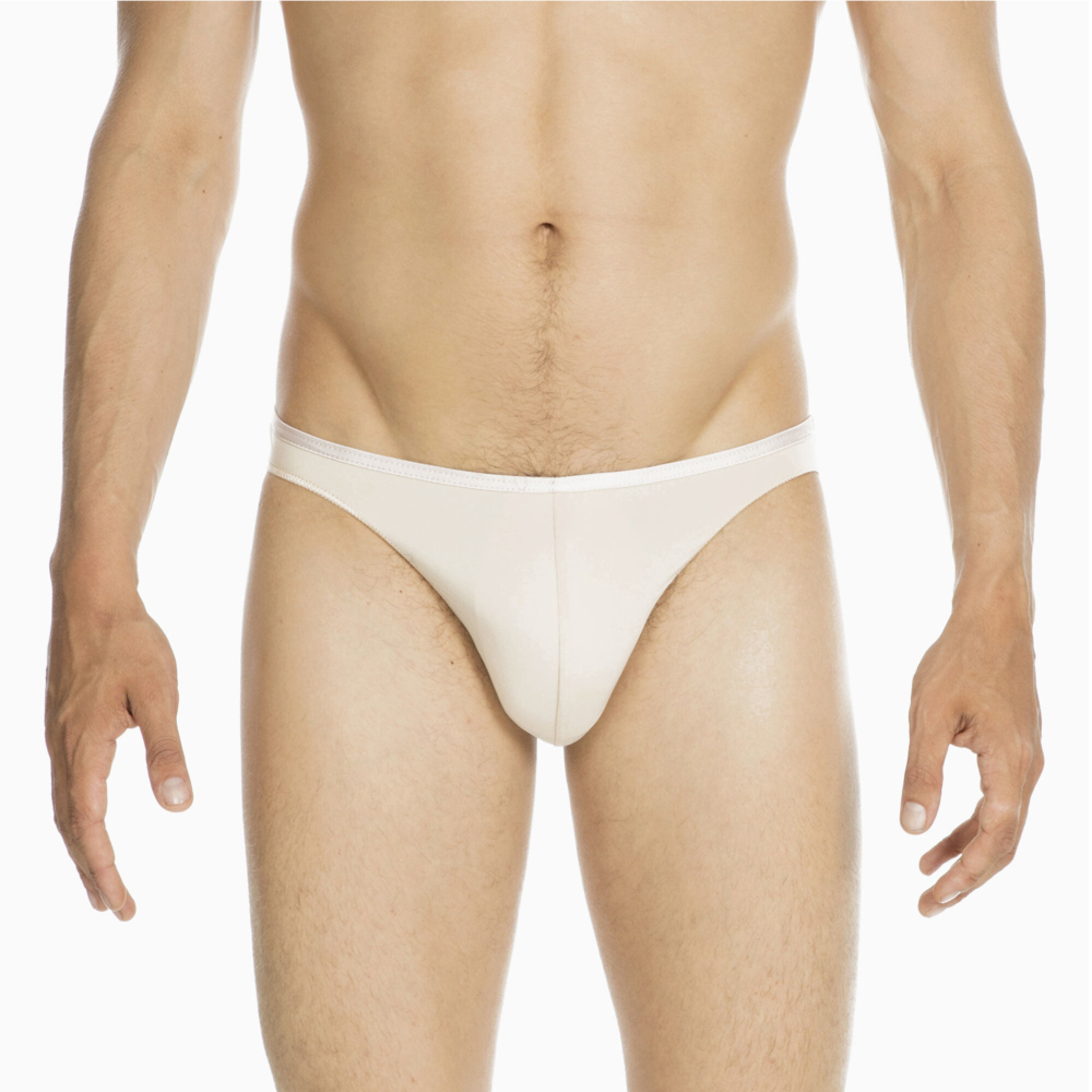 Мужские трусы слипы бежевые HOM PLUMES Micro Briefs 404756_4000DT