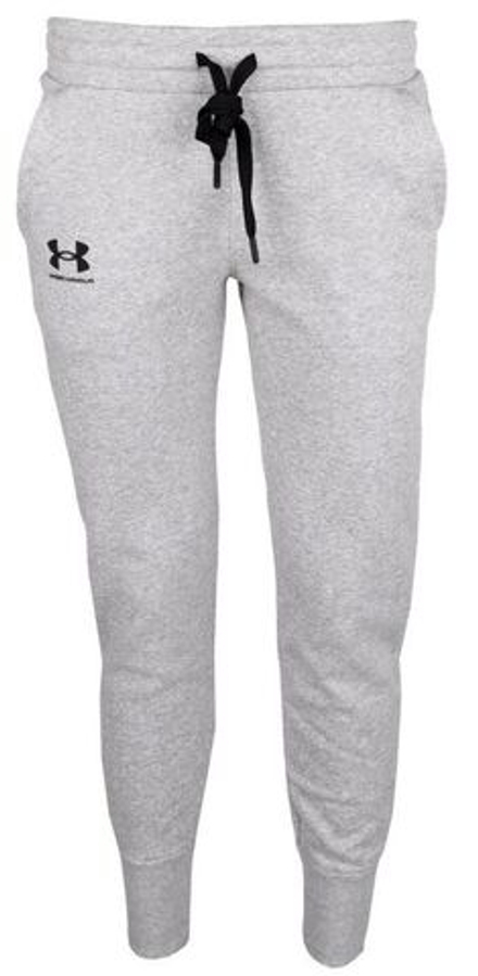 Женские теннисные брюки Under Armour Women's Rival Fleece Joggers - steel medium heather/black