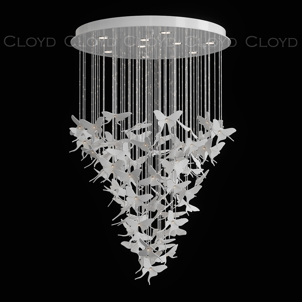 Люстра Cloyd TROPICA C9 / выс. 120 см - керамика - белый (арт.11531)