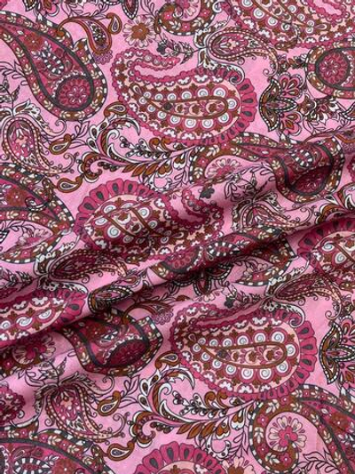 Хлопок Etro розовый с пейсли