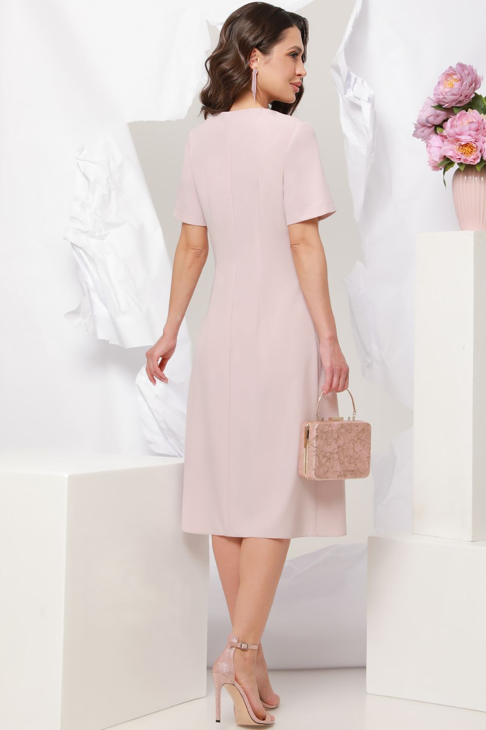 Платье летнее с ассиметричной оборкой DStrend (Акция)