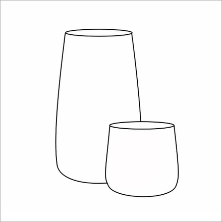 Кашпо, коллекция Concrete, форма CONE