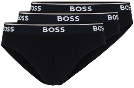 Боксерки теннисные BOSS x Matteo Berrettini Stretch-Cotton Briefs With Logo Waistbands 3P - black