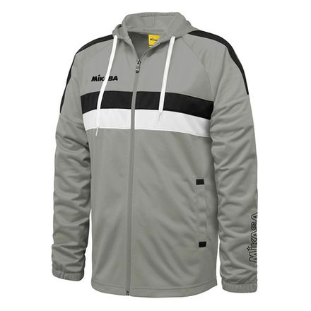 Куртка от костюма с капюшоном MIKASA MT550-0056-4XL, р.4XL, 100% полиэстер, серый