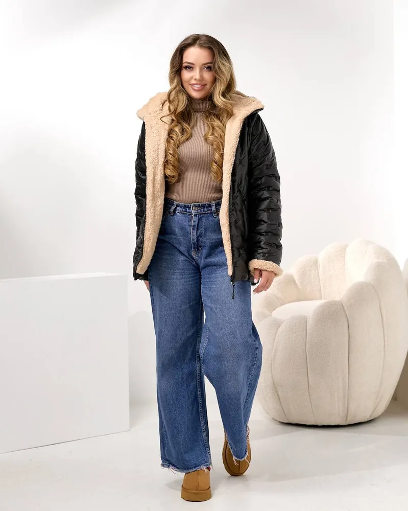 Куртка с мехом УК-4431-2 Фабрика Моды