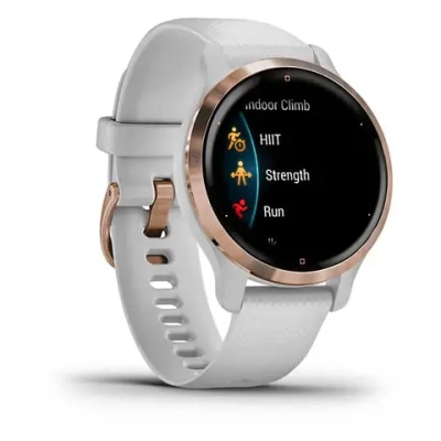 Смарт-часы Garmin Venu 2S белые цвета розовое золото 010-02429-13