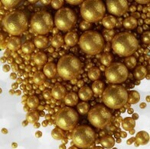 Шарики кранч БЛЕСК золото микс 50 гр.