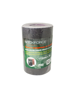 Бумага наждачная на тканевой основе 115ммх5м в рулоне (P80) RockForce##Rock FORCE RF-FB280C