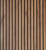 Двухцветная реечная стеновая панель МДФ, Дуб Крафт Табачный/Черный, 2800*116*16