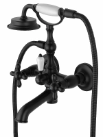 Смеситель для ванны с душем WONZON & WOGHAND RETRO WW-88639020-MB черный матовый