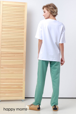 Футболка *Happy moms* для беременных и кормящих мам