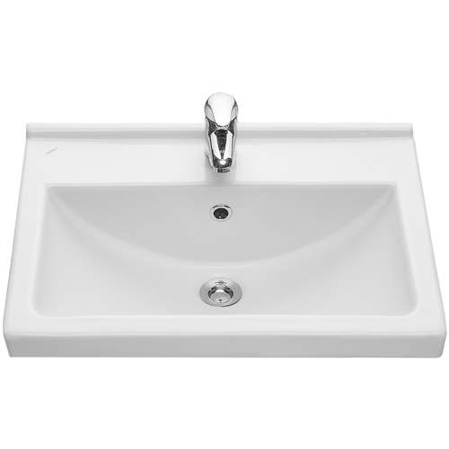 УМЫВАЛЬНИК SANTERI ВИЗИТ С ПЕРЕЛИВОМ БЕЛЫЙ 212005