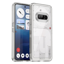 Двухкомпонентный прозрачный чехол для Nothing Phone 3a, боковые рамки мягкие прозрачные