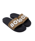 Шлепанцы Kirk Slid rblg N BOSS BLACK - коричневый(50498241)