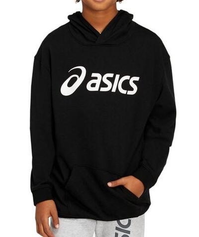 Кофта для мальчика теннисная Asics Big OTH Hoodie - performance black/brilliant white