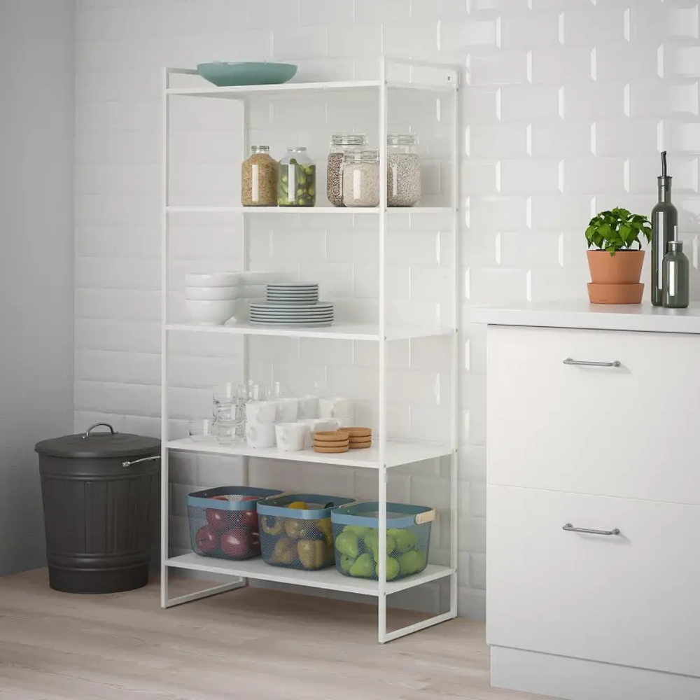 Стеллаж - IKEA JONAXEL, 80х38х160 см, белый, ЙОНАКСЕЛЬ ИКЕА