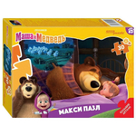 Макси-пазл 30эл. контурный "Маша и Медведь" (Анимаккорд) (Степ пазл)