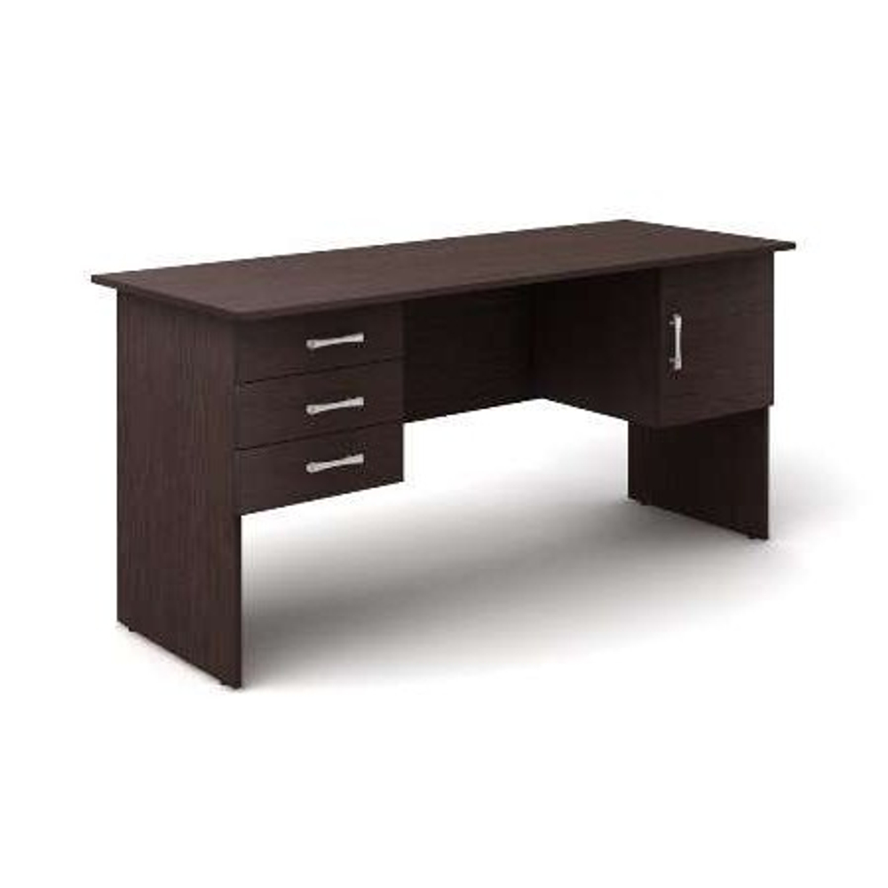 Стол рабочий с 2 тумбами (ящики и дверь) КАНЦ