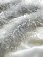 Боа страус 1 нить серое