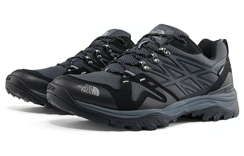 THE NORTH FACE fabric shock absorption, non-slip, wear-resistant, low-cut outdoor functional shoes, black AND gray