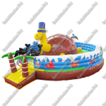 Надувной скалодром "В гостях у черепахи" 5*5*4 м