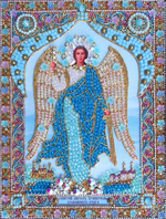 И-24а Набор для вышивания хрустальными камнями Ангел Хранитель домашнего очага (мал.)