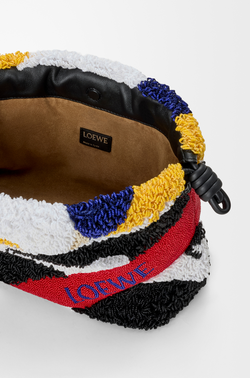 Loewe Средняя сумка Flamenco из вышитой кожи наппа, разноцветный