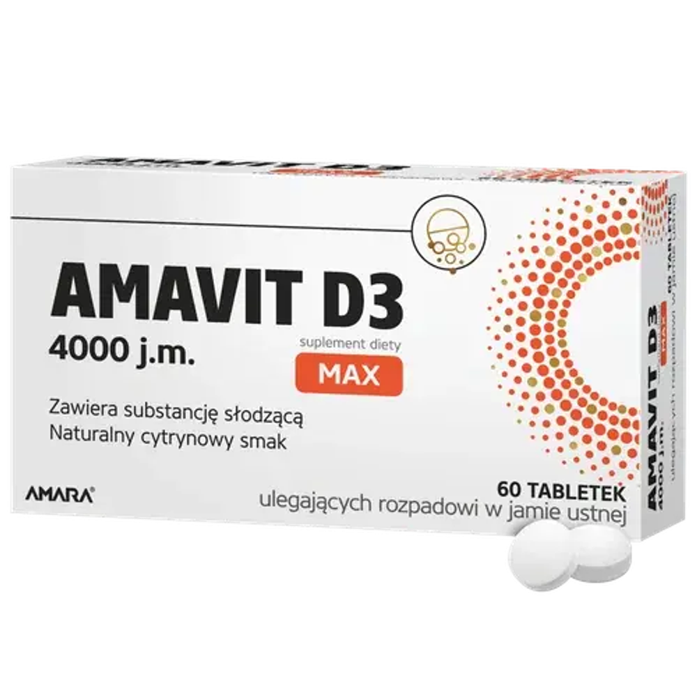 Амавит D3 - 4000 МЕ, биологически активная добавка, 60 таблеток ODT
