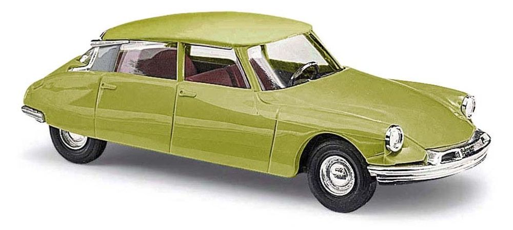 Автомобиль Citroën DS19, желто-зеленый (H0)