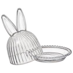 БЛЮДО СЕРВИРОВОЧНОЕ С КРЫШКОЙ "RABBIT FAMILY" 14*14*16 СМ