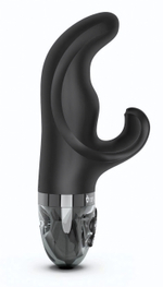 Черный вибратор-кролик с электростимуляцией Hop Hop Bob - 16 см. (Цвет: черный)