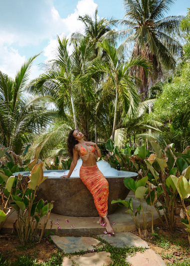 Купальник Юбкой Mermaid Fire ЖЁЛТЫЙ