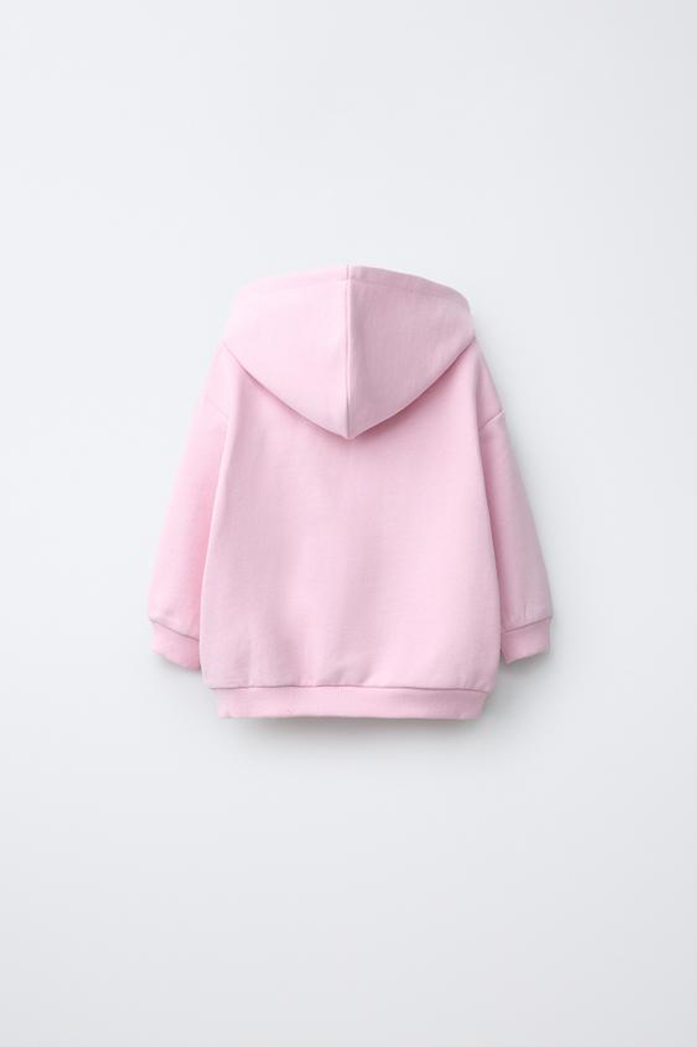 ZARA ОДНОТОННАЯ ТОЛСТОВКА НА МОЛНИИ, РОЗОВЫЙ