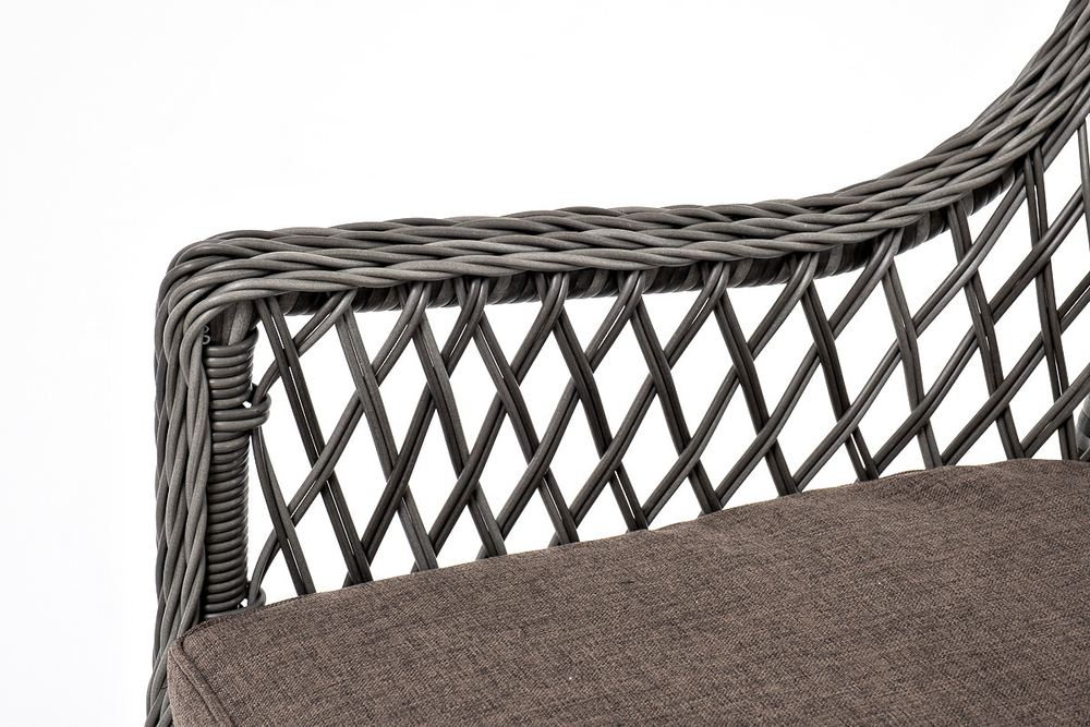 "Эспрессо–80 L" обеденная группа плетеная, цвет графит