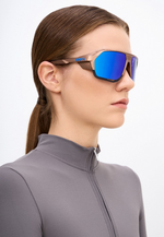 Спортивные очки с диоптриями 100% Norvik / Matte Copper Chromium / Blue Multilayer Mirror Lens