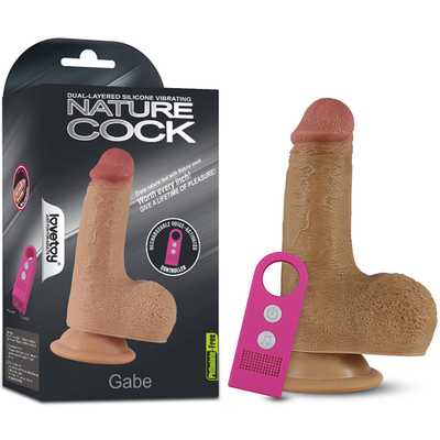 Фаллоимитатор с вибрацией и д.у. Lovetoy "Nature Cock Gabe 6"
