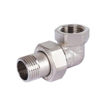 Разъемное соединение (американка) угловое STOUT - 1/2" (ВР/НР, никелированное, металл по металлу)