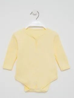 Боди детское, цвет желтый, рост 62 см
