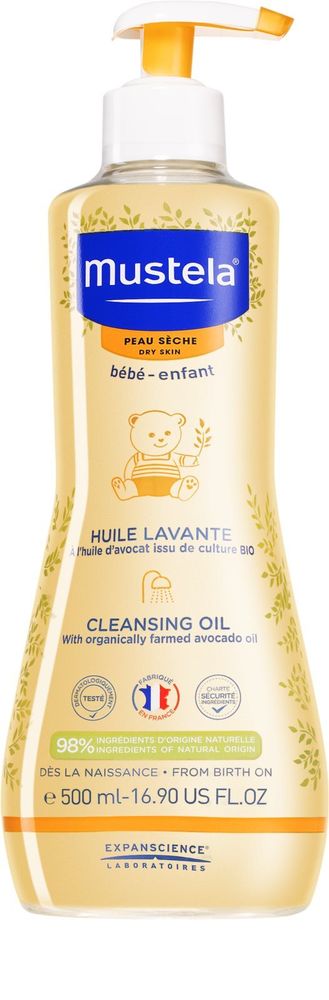 Mustela очищающее масло для детей с рождения Bébé Dry Skin