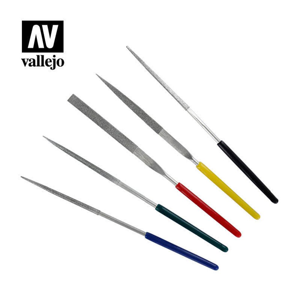 VALLEJO TOOLS: 5PC DIAMOND FILE SET 100MM