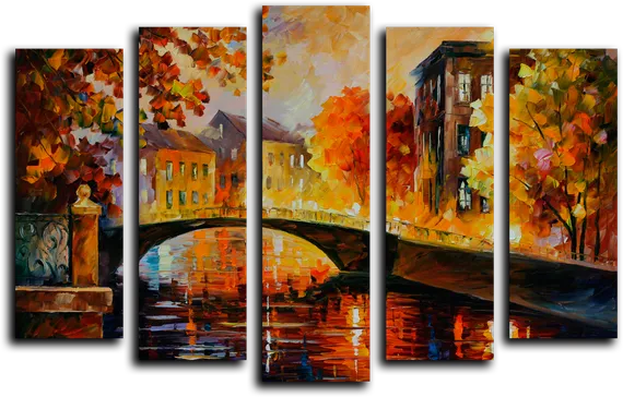 Модульная картина "Река воспоминаний"