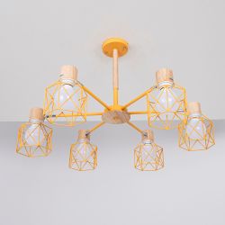 Потолочная люстра CORF B3 Yellow 6 lamps