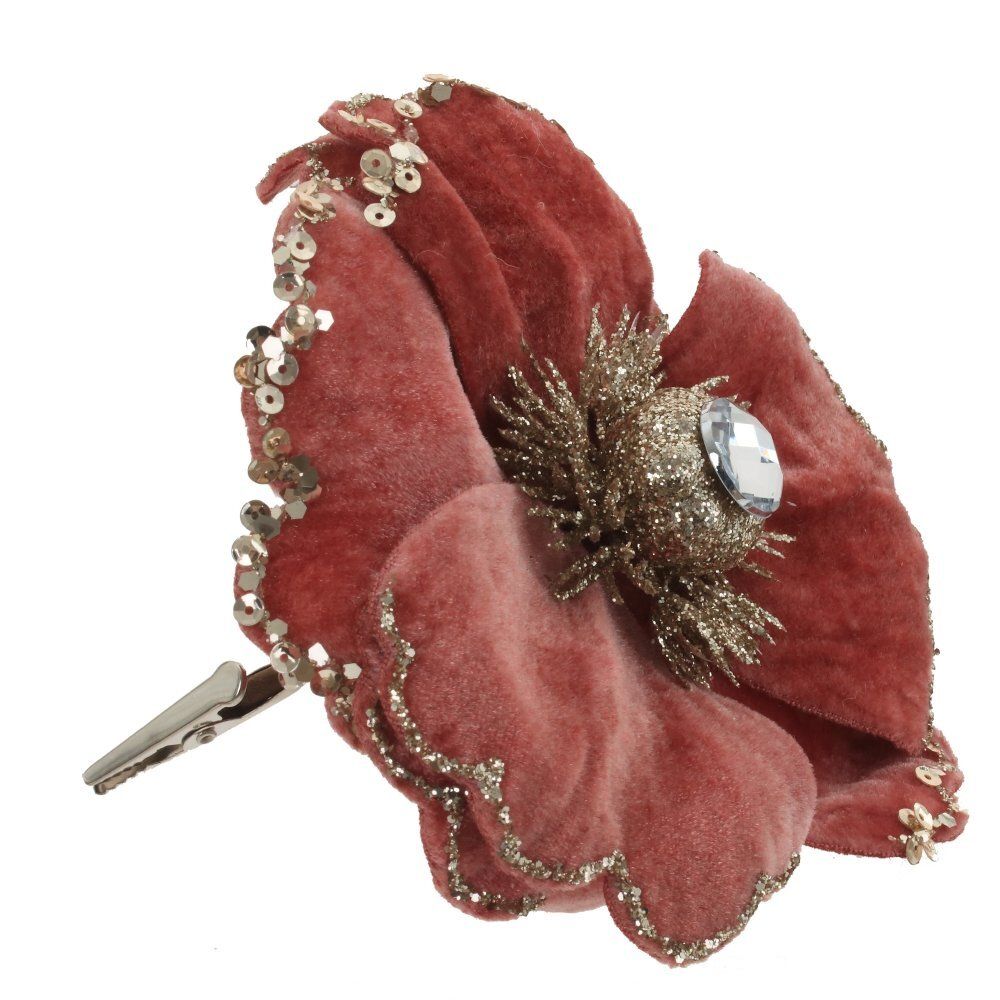 GAEM Цветок искусственный "Магнолия" (на клипсе), L14 W14 H9 см