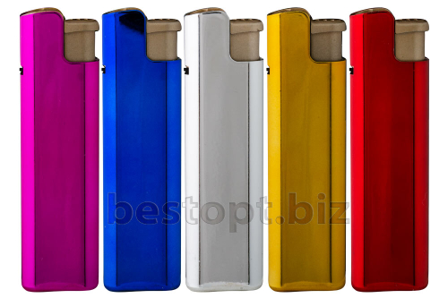 Зажигалки Турбо (VOLK 053) металл  джет пламя цветные(25ш*40бл)