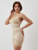 Корсетная грация с панталонами очень сильной степени коррекции (Размер: 36DD) (Цвет: бежевый)