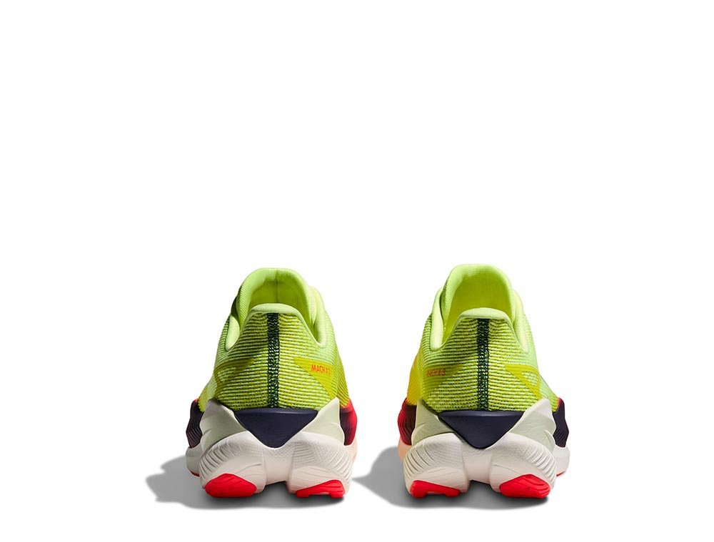 Мужские беговые кроссовки Hoka Mach X 3 M Лаймово-красные