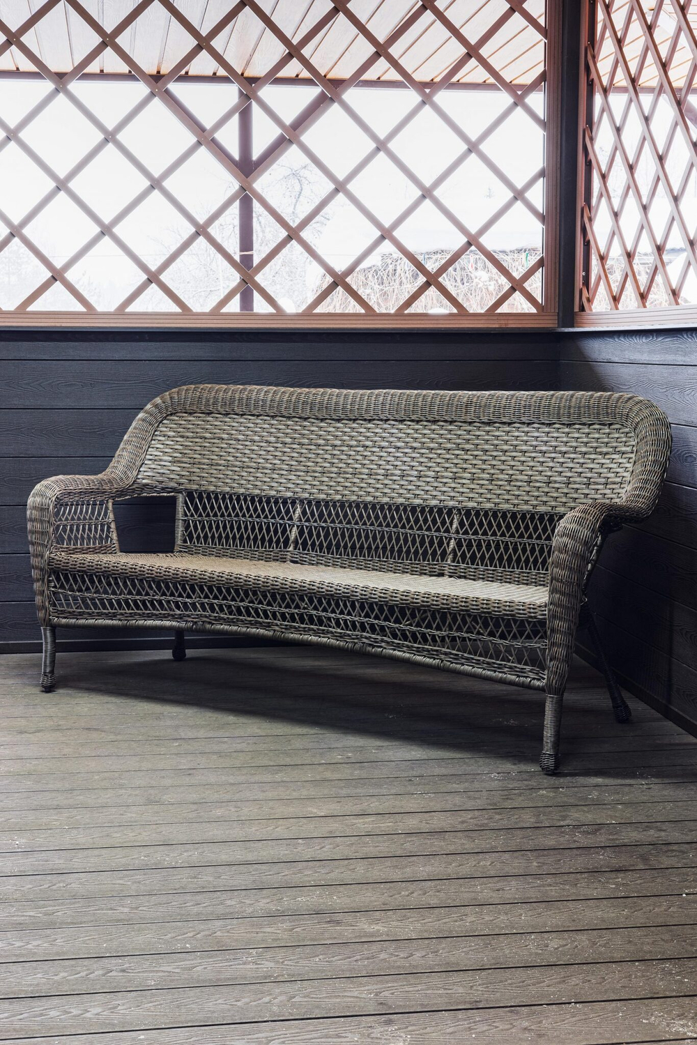 Диван 3-местный из искусственного ротанга МЭДИСОН «MADISON» арт.A00079